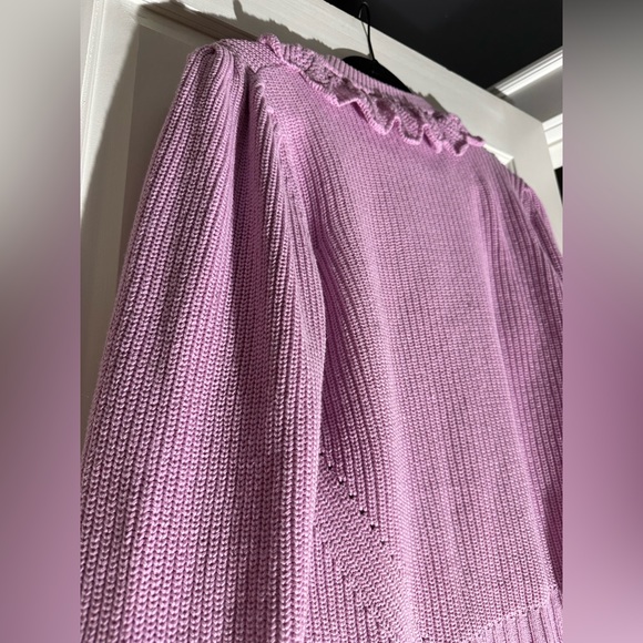 WHO WHAT WEAR | Purple | Crochet Sweater | SM. - Picture 4 of 9